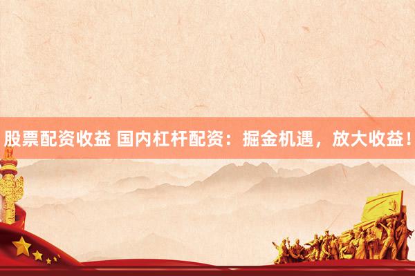 股票配资收益 国内杠杆配资：掘金机遇，放大收益！