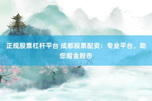 正规股票杠杆平台 成都股票配资：专业平台，助您掘金股市