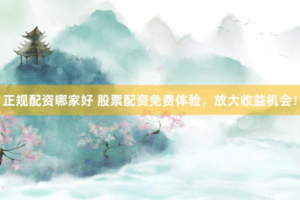 正规配资哪家好 股票配资免费体验，放大收益机会！