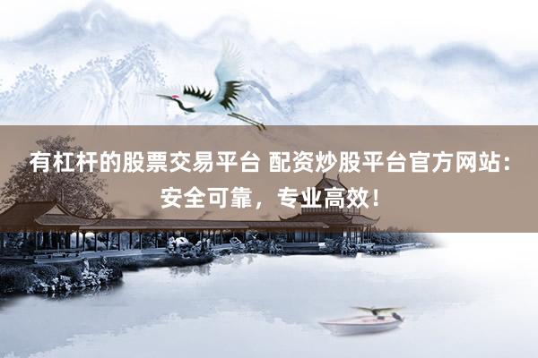 有杠杆的股票交易平台 配资炒股平台官方网站:安全可靠,专业高效!